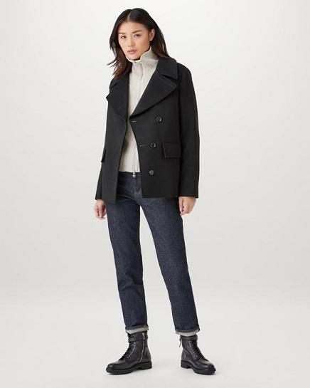 Manteau Belstaff Femme Ama Noir France KZ3981465